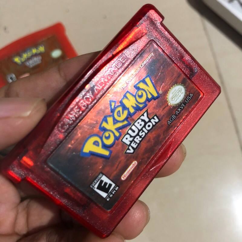 kaset nintendo gameboy advance pokemon ruby version