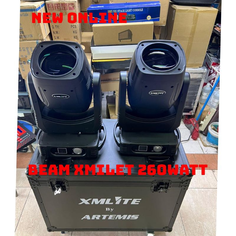 BEAM XMLITE 260WATT DAPAT SEPASANG FREE HARDCASE