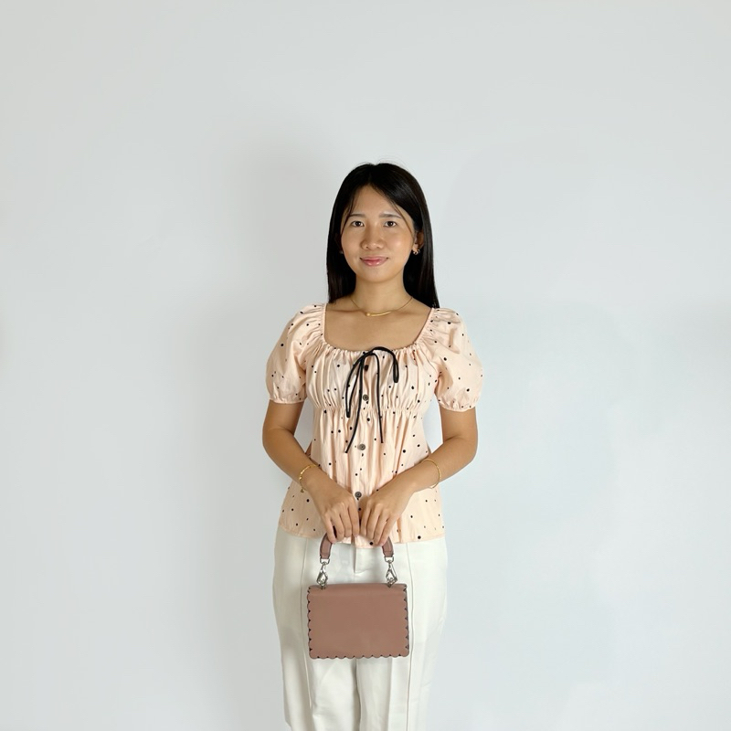 Lisa Top | Atasan / Blouse Polkadot Wanita