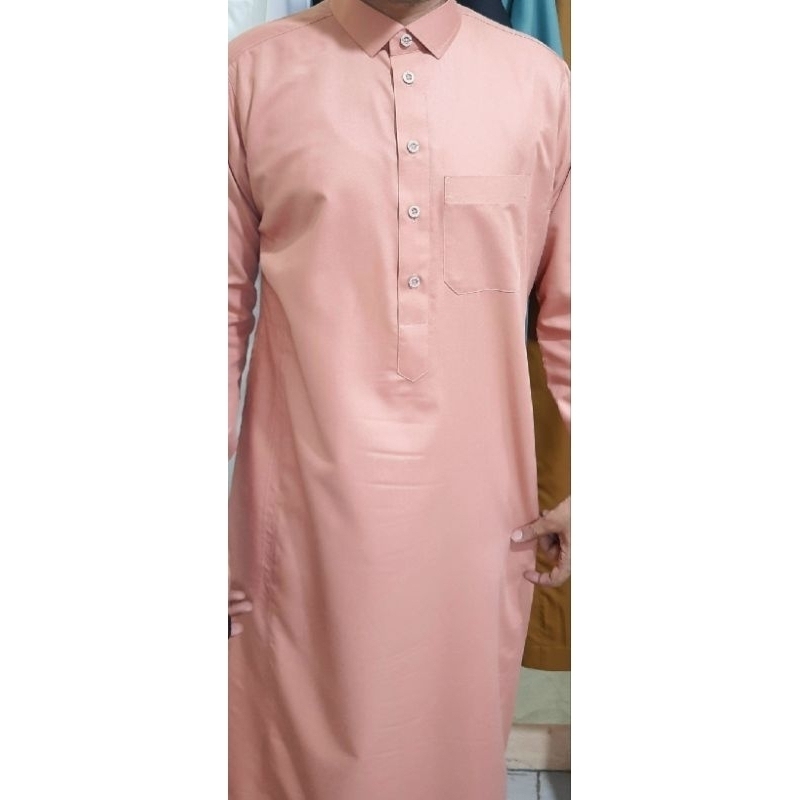 Gamis Pria  / Jubah Saudi / Tob Saudi / dewasa / atasan / Gamis Arab saudi