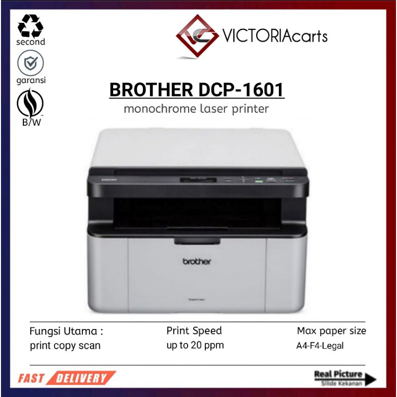 Printer Brother dcp-1601 Second murah siap pakai
