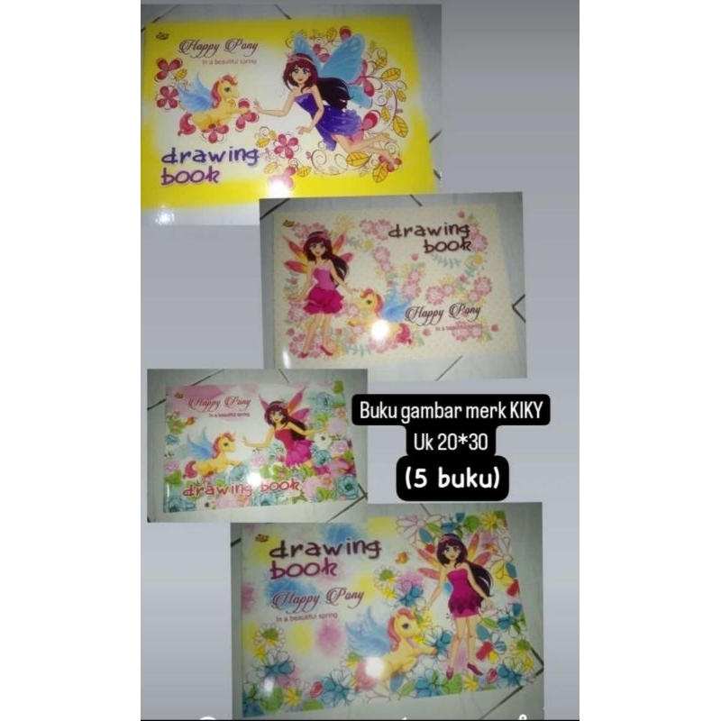 

Ruby Naboya- Buku gambar A4 Kiky (isi 5 buku) Drawing Book Kiky Fancy
