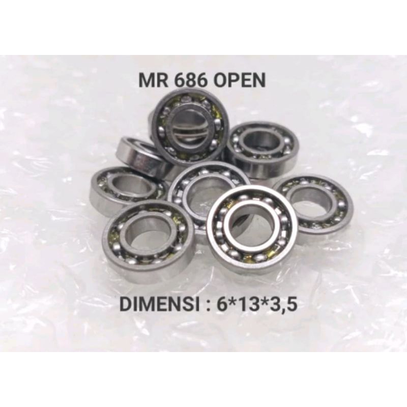 Bearing miniatur MR 686 open 6*13*3,5