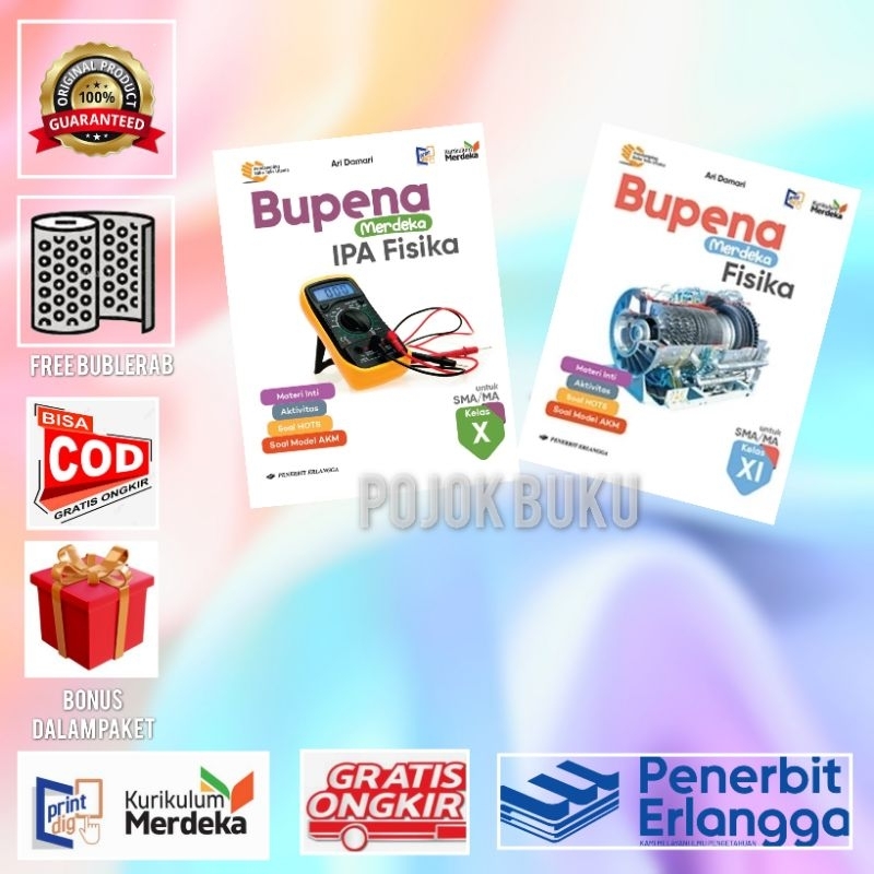 Buku BUPENA IPA FISIKA SMA/MA Kelas 10 11 12 KM Merdeka Erlangga