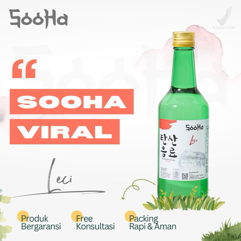 

Sooha Rasa Leci Minuman Soda HALAL dan BPOM