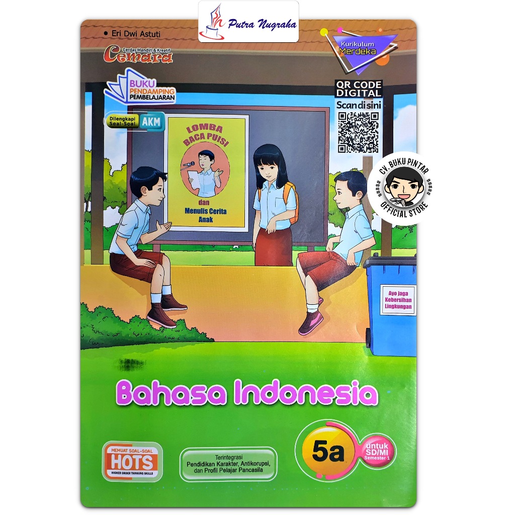 BUKU LKS BAHASA INDONESIA SD KELAS 5 SEMESTER 1 KURIKULUM MERDEKA 2024-2025 | CEMARA PUTRA NUGRAHA