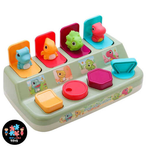Pop Up Little Dino Mainan Edukasi Bayi 1 Tahun