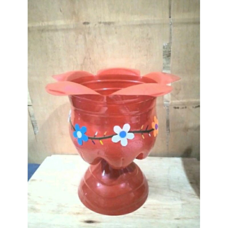 Pot Galon Kaki Le Minerale 15 L / Pot Besar Galon / Pot Plastik Galon Bekas / Prakarya Kerajinan