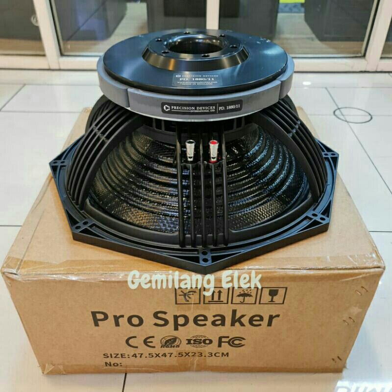 Speaker Komponen PD 1880 II 2000 Watt Carbon