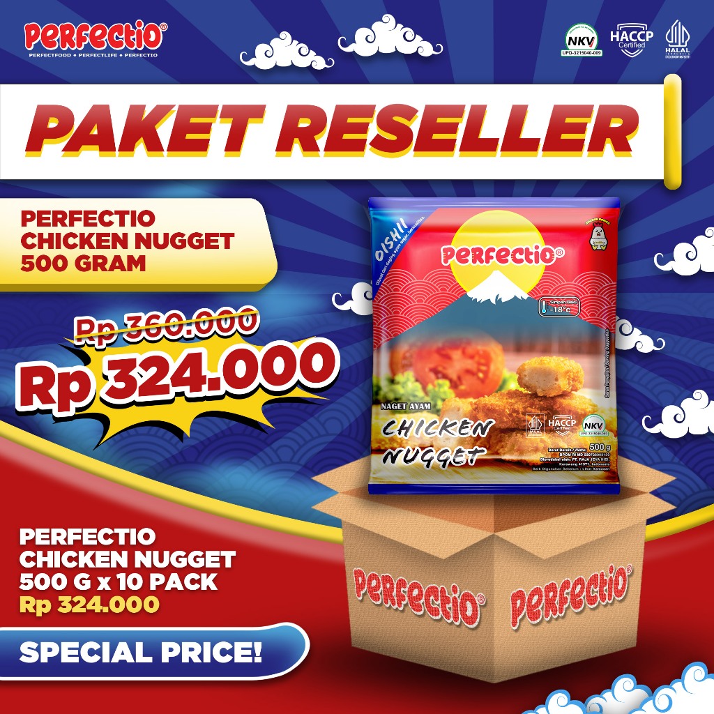 

Nugget 500 gram isi 10 paket reseller