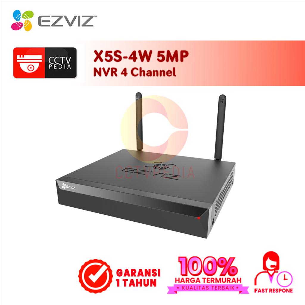 NVR EZVIZ 4CH 5MP X5S-4W