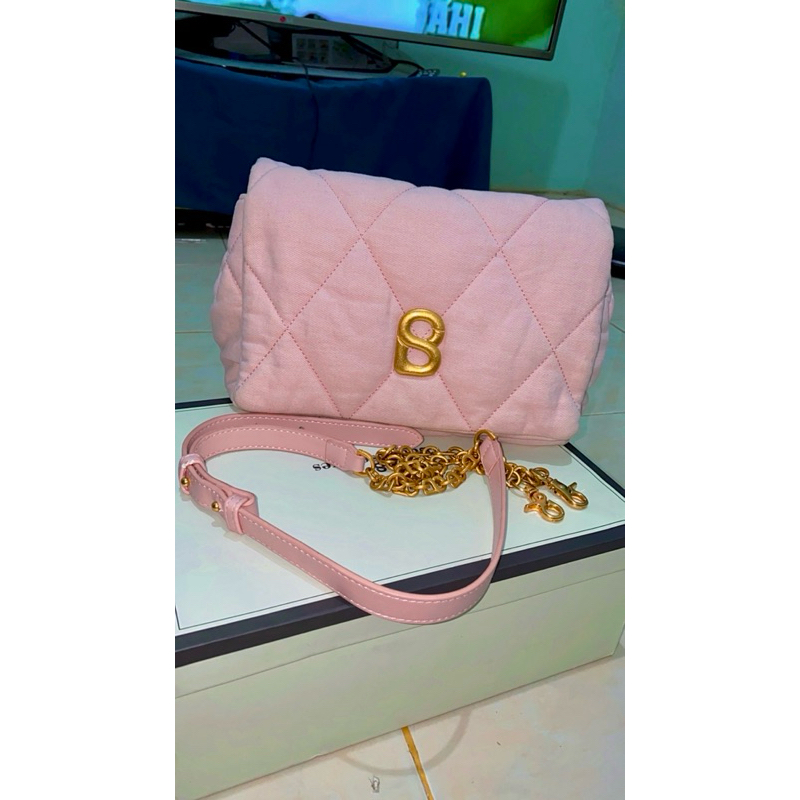 SOLD ❌ BUTTONSCARVES zoey denim bag dusty pink