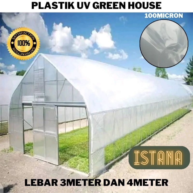PLASTIK UV 100 MICRON LBR 4MTR DAN 3MTR Putih