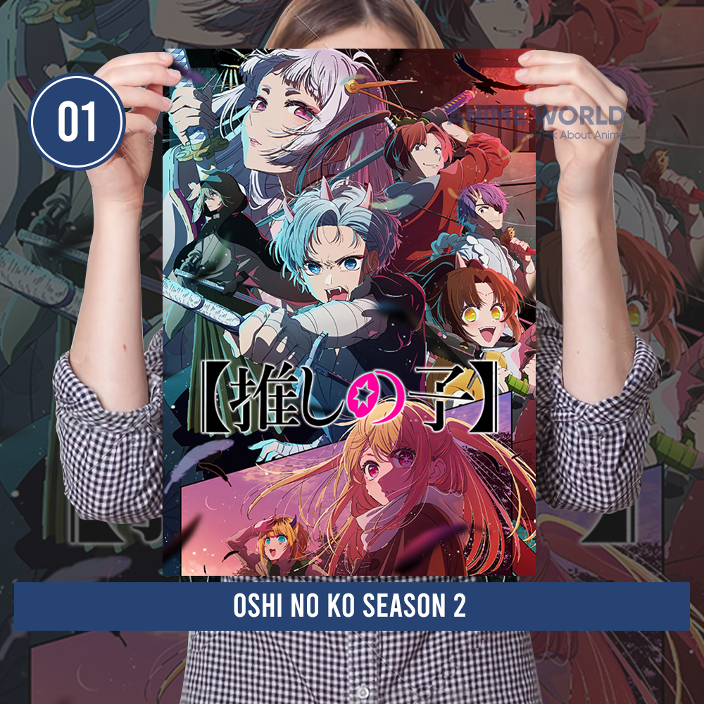 (Min. Belanja 20K) Poster Anime Oshi no Ko Season 2 Lengkap Size A3 - Hiasan Dinding Oshi no Ko