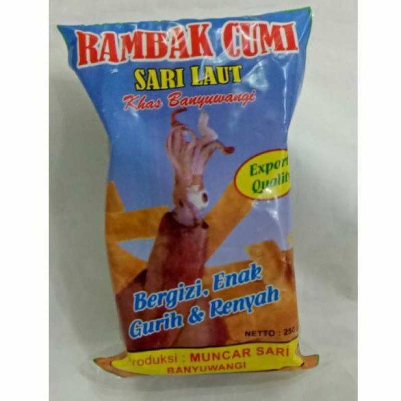 

krupuk cumi khas banyuwangi / rambak cumi / krupuk cumi asli