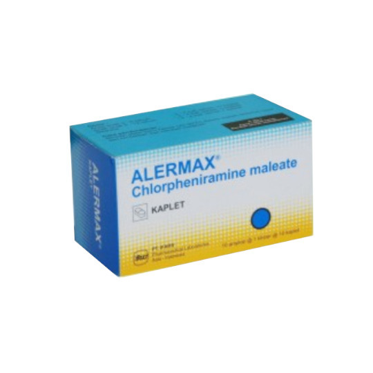 Allermax obat alergi/gatal karena alergi 1 strip isi 10 tablet