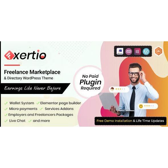 Exertio 1.3.4 - Freelance Marketplace WordPress Theme - Wordpress Theme