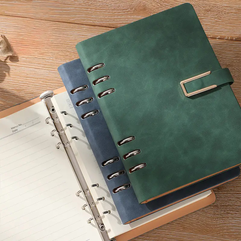 [BISA CUSTOM] Binder Notebook Kulit Ukuran A5 Custom/ Buku Binder A5 Custom Logo