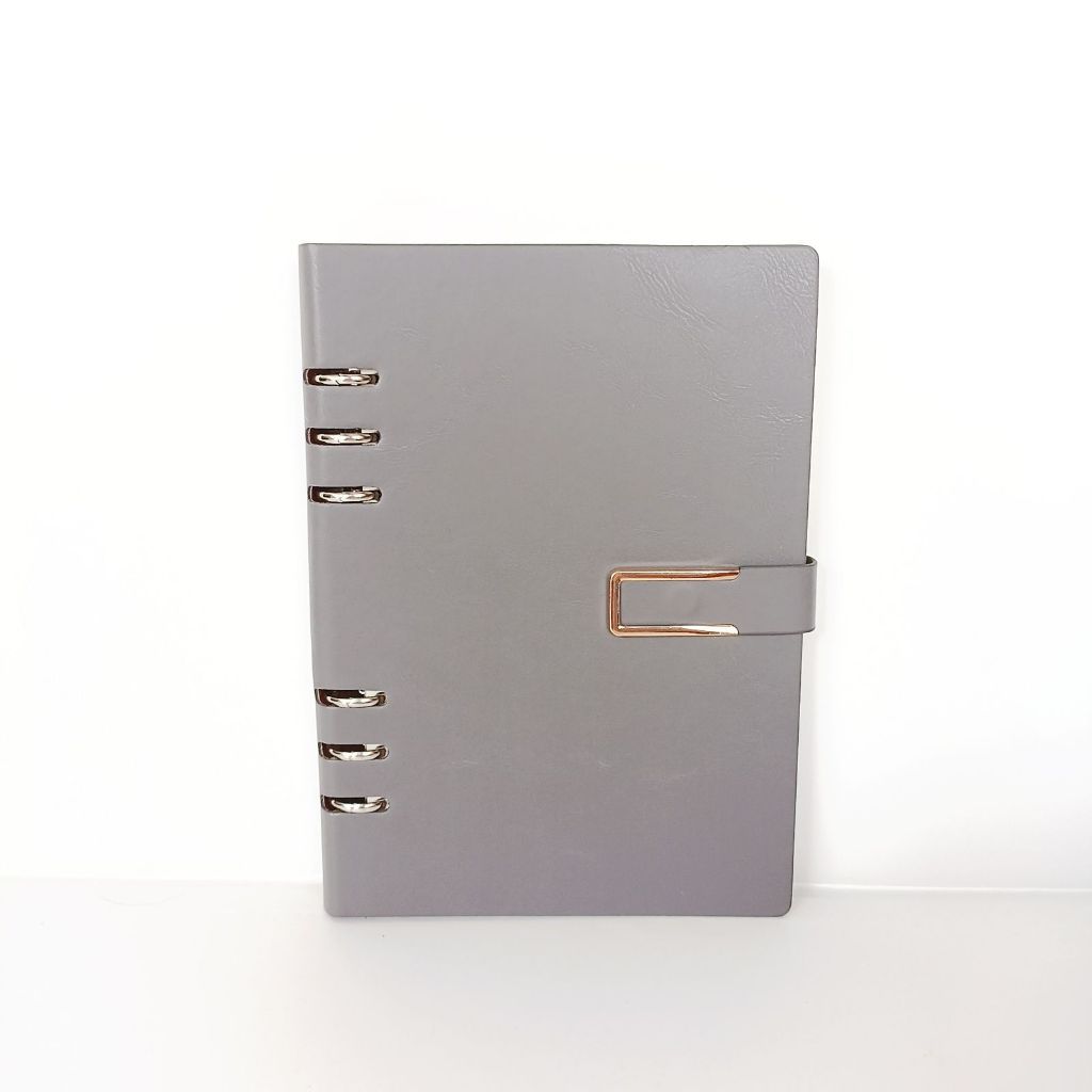 

ghg [BISA CUSTOM] Binder Notebook Kulit Ukuran A5 Custom/ Buku Binder A5 Custom Logo