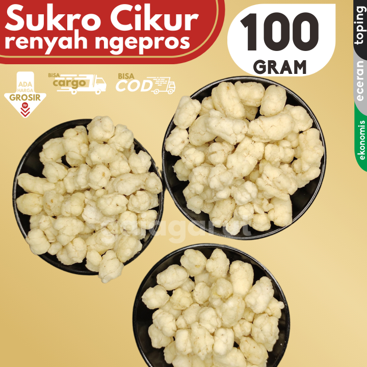 

SUKRO CIKUR RENYAH NGEPROS isi 100g Pelengkap Baso Aci Cuanki Seblak by Gaiagarut