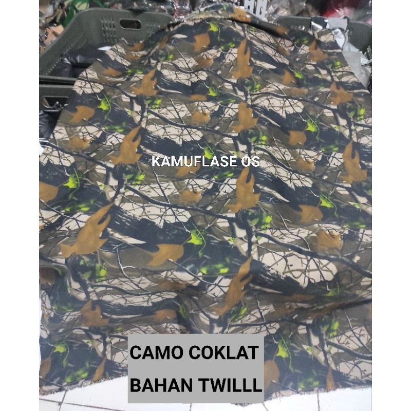 Hnna Kain loreng army - Bahan Dril Twill Tebal. Loreng Camo US Woodland Rusia Salju loreng putih