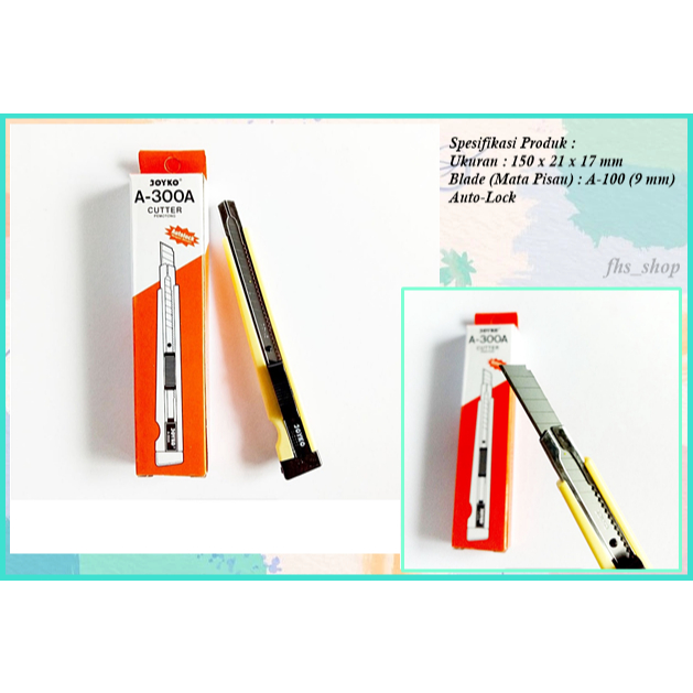 

Cutter Joyko Cutter Mini Pemotong Kertas Kater Kecil Joyko A-300A