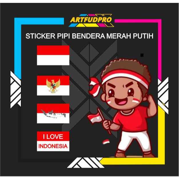 

Sticker Pipi Bendera Merah Putih indonesia 17 agustus kemerdekaan