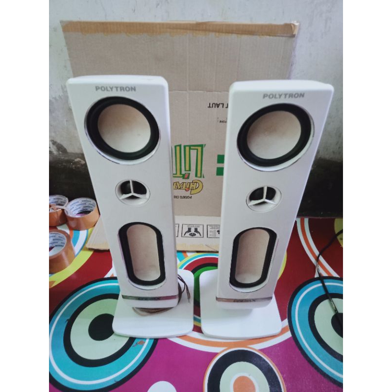 SEPEKER TOWER PASIF TV  POLYTRON 24 INCHI - SPEAKER PASIF TV POLYTRON 24INCHI