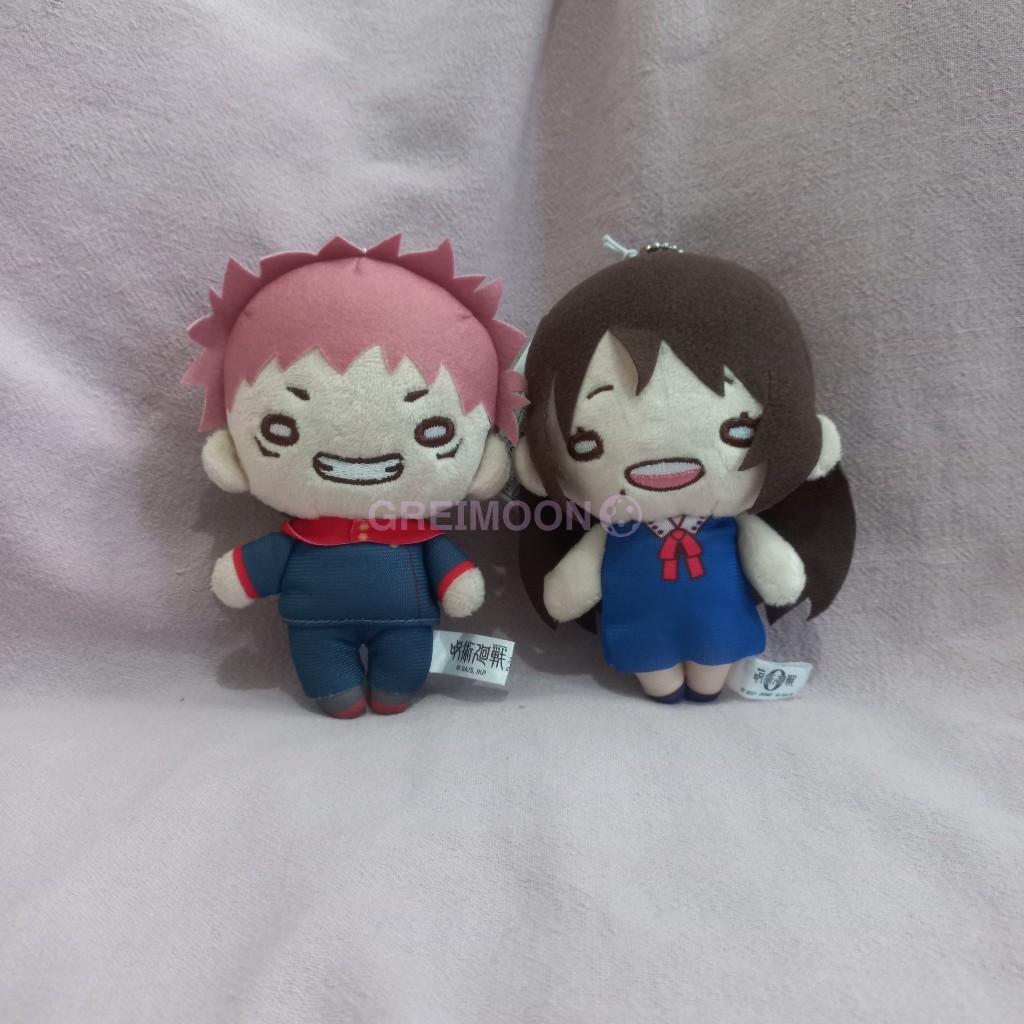 Gantungan Boneka Plush Nitotan Jujutsu Kaisen Yuuji Itadori & Rika Orimoto