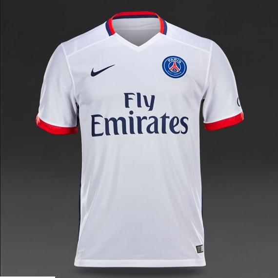 kaos Nike Paris Saint Germain PSG SMALL Away 15/16 Football Jersey BNIP messi neymar ORIGINAL