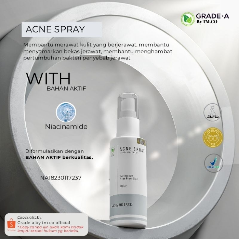 GRADE A BY TMCO - Acne Spray 100ml