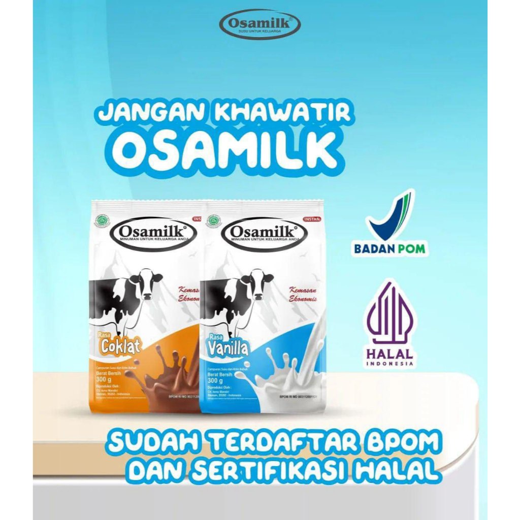 

OSAMILK Susu Sapi bubuk Penggemuk badan Anak Dewasa 500gr