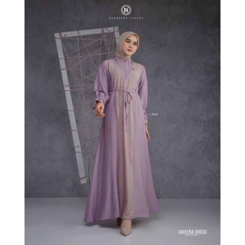 GAMIS MUSLIMAH ORIGINAL NADHEERA LUXURY JAVEENA DRESS