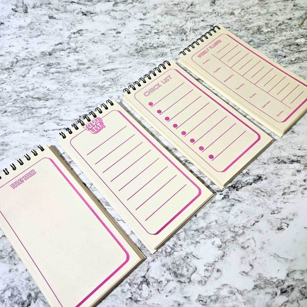 

[ RING SPIRAL ] Buku Notebook / Memo / Agenda / To Do List tugas Kantor / Sekolah.