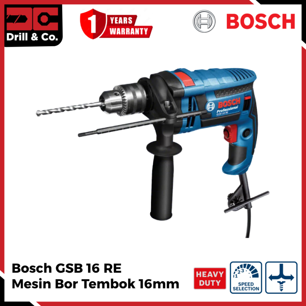 Bosch GSB 16 RE Mesin Bor Beton 16mm