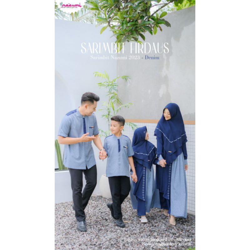 Dilovable.id | SARIMBIT FIRDAUS SARIMBIT LEBARAN POLOS KOMBINASI RENDA GAMIS KONDANGAN BY. NAZUMI