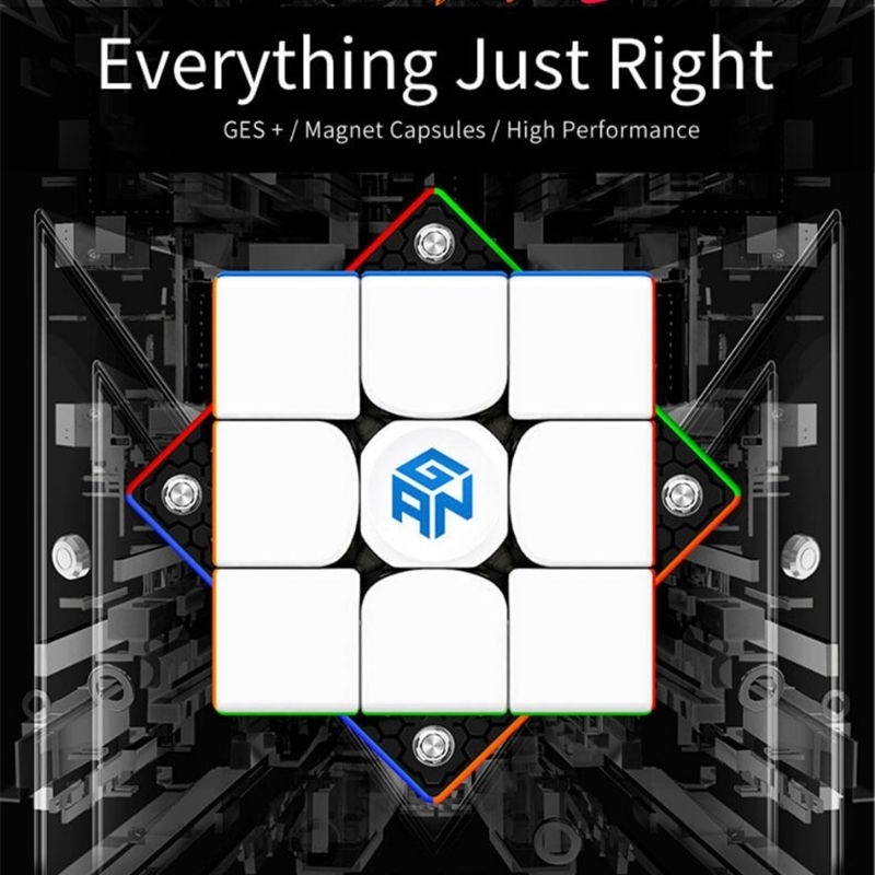 Rubik 3x3 GAN 356 M-Magnetic stickerless | Rubik Gan 3x3 gan speed cube