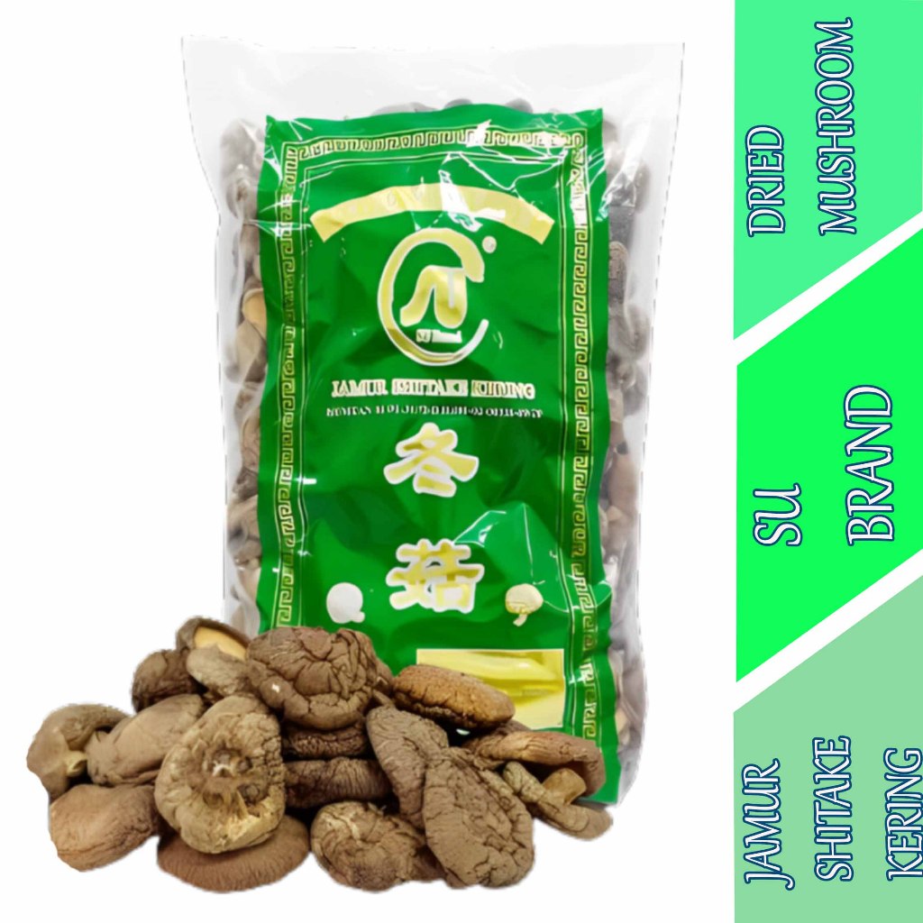 

Jamur Shitake Kering - Su Brand - Dried Mushroom - Jamur 3kg