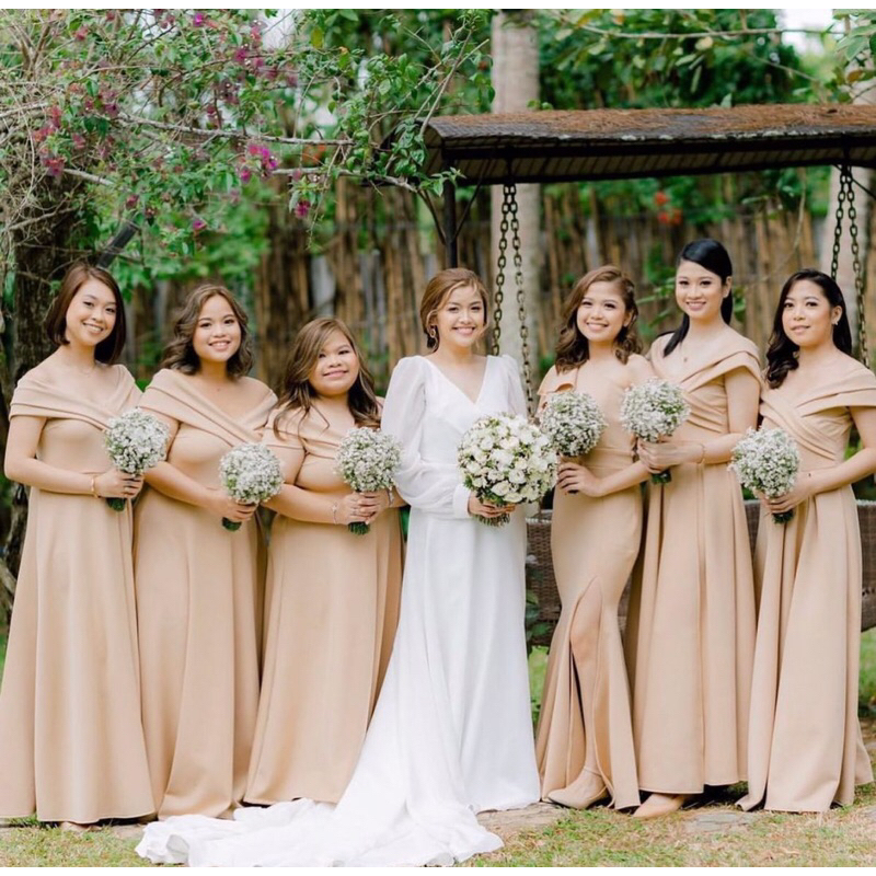 Chiobushop - (Riana) Dress Bridesmaid SImple Cantik