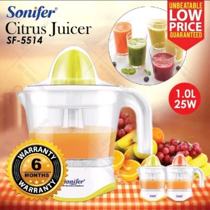 Citrus Juicer SONIFER SF-5514 / Alat Peras Buah Elektrik Model Philip