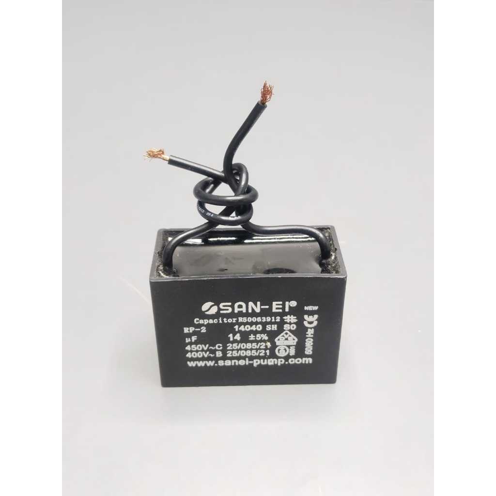 Kapasitor Kotak 14 uf SAN-EI Kapasitor Pompa Air Petak 14 uf