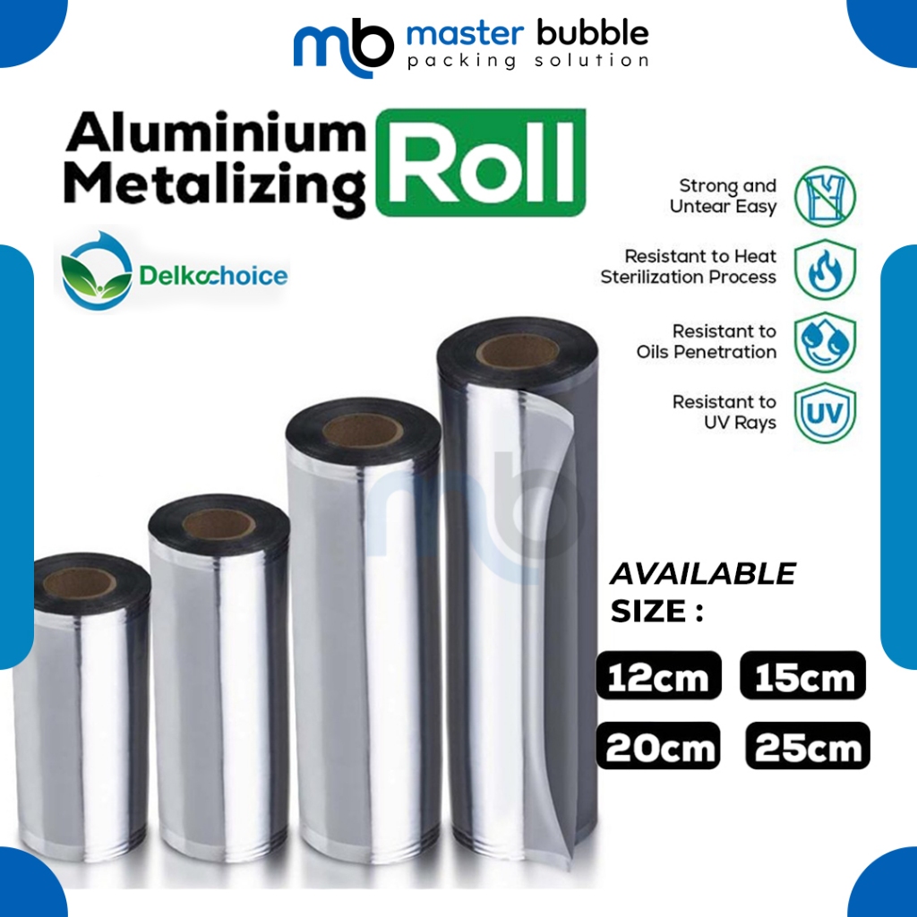 Plastik kemasan Foil Roll / Sachet Alumunium Foil / Kemasan Saset Food Grade Delkochoice