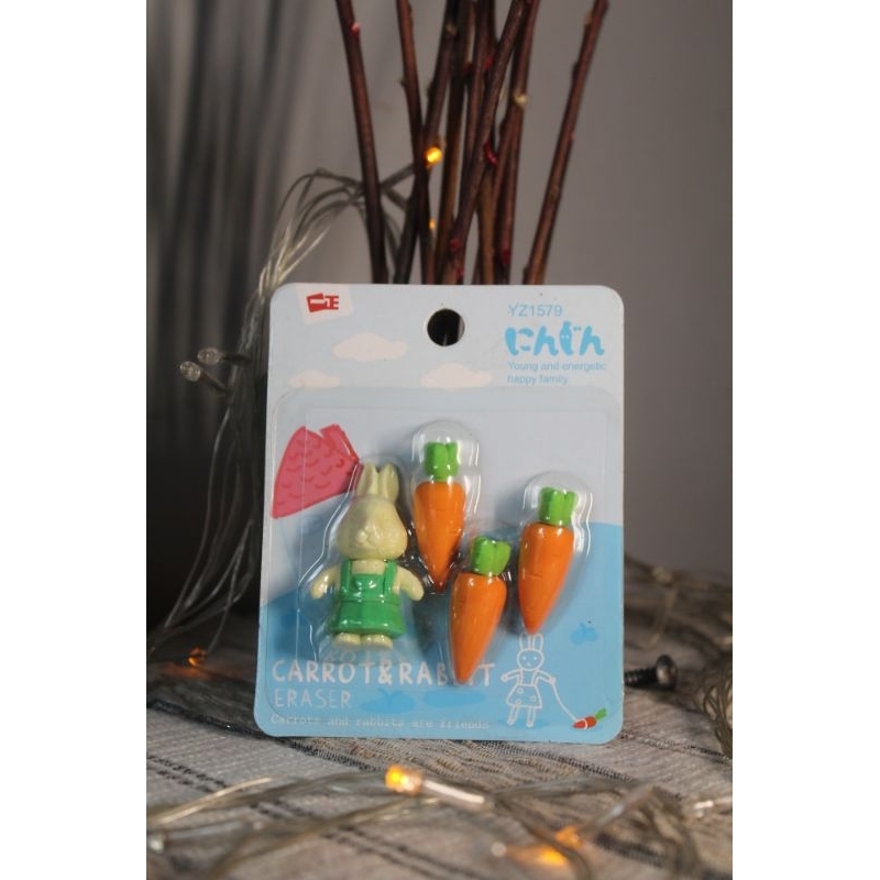 

Penghapus Desain Karakter Lucu || Penghapus Desain Kelinci dan Wortel || Cute Design Rabbit and Carrot Eraser