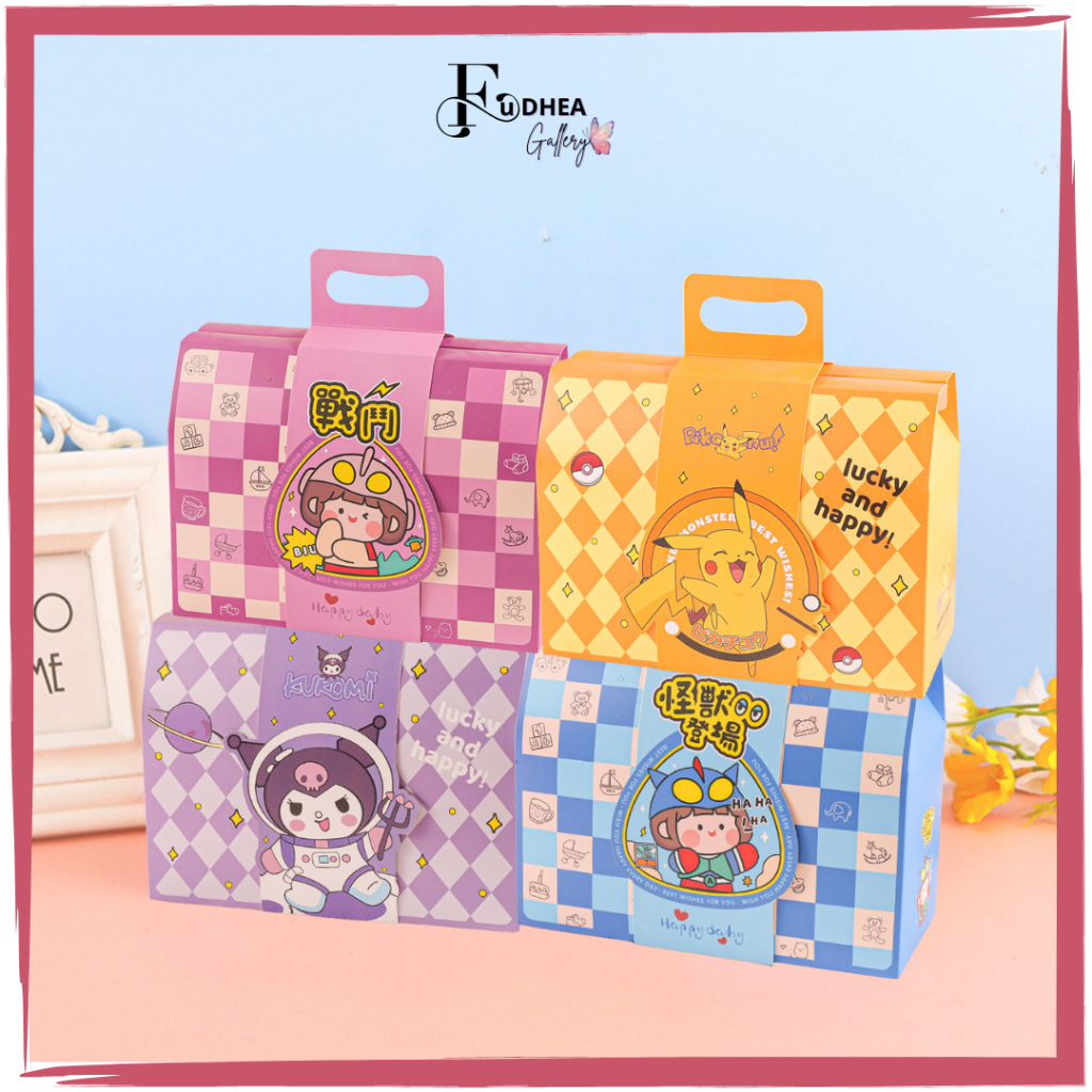 

FDG Paperbag ulang tahun anak motif Kartun Lucu / Goodiebag Ulang Tahun anak Karakter korumi PP37