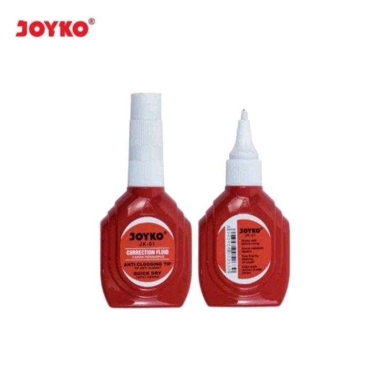 

Tip Ex/Correction Fluid Cair Joyko JK 01 Harga Per Pcs