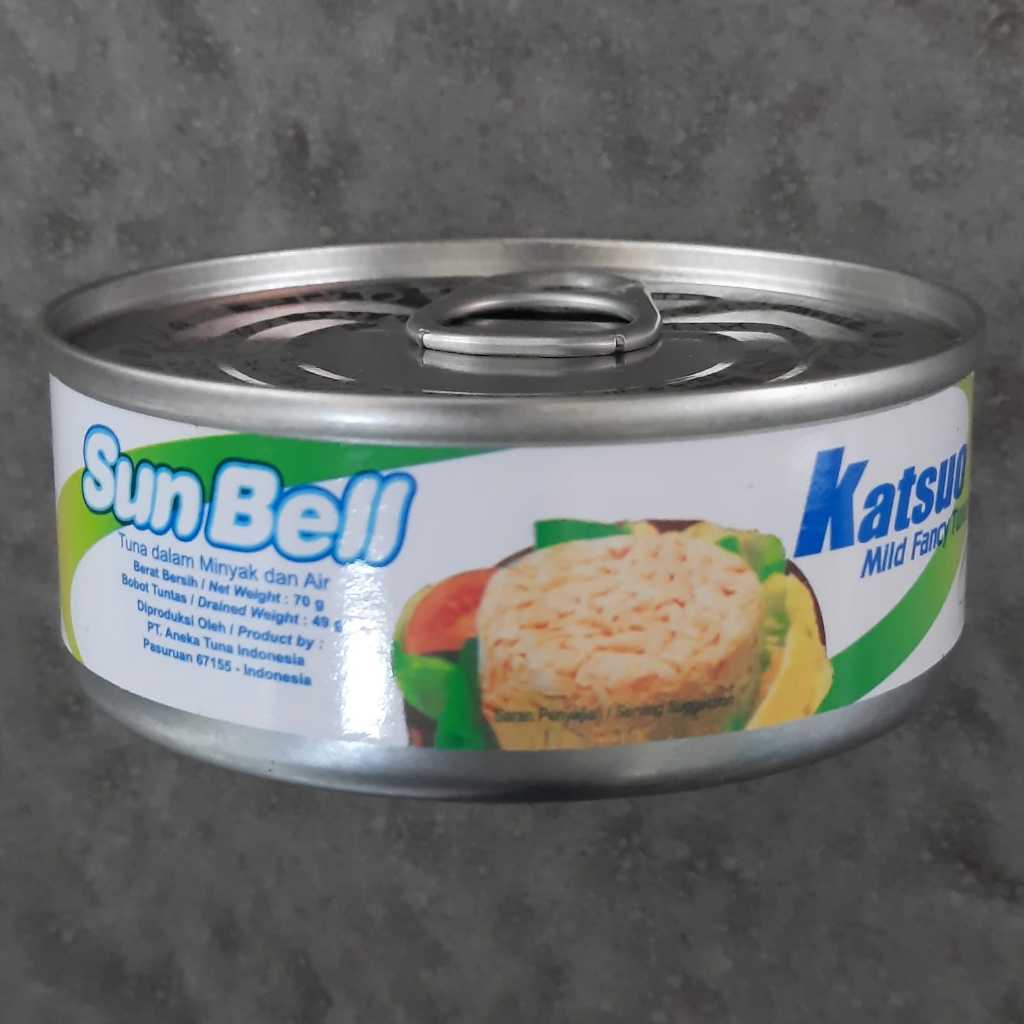 

Tuna Katsuo Sunbel Sunbell Sunbell kaleng 70g Campuran Umpan Mancing Pancing