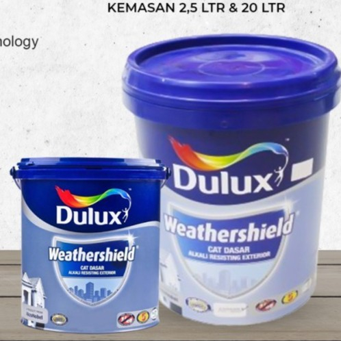 CAT DASAR EXTERIOR WEATHERSHIELD (DINDING LUAR) DULUX AR  49100 2,5KG / CAT DULUX  PRIMER 2,5KG