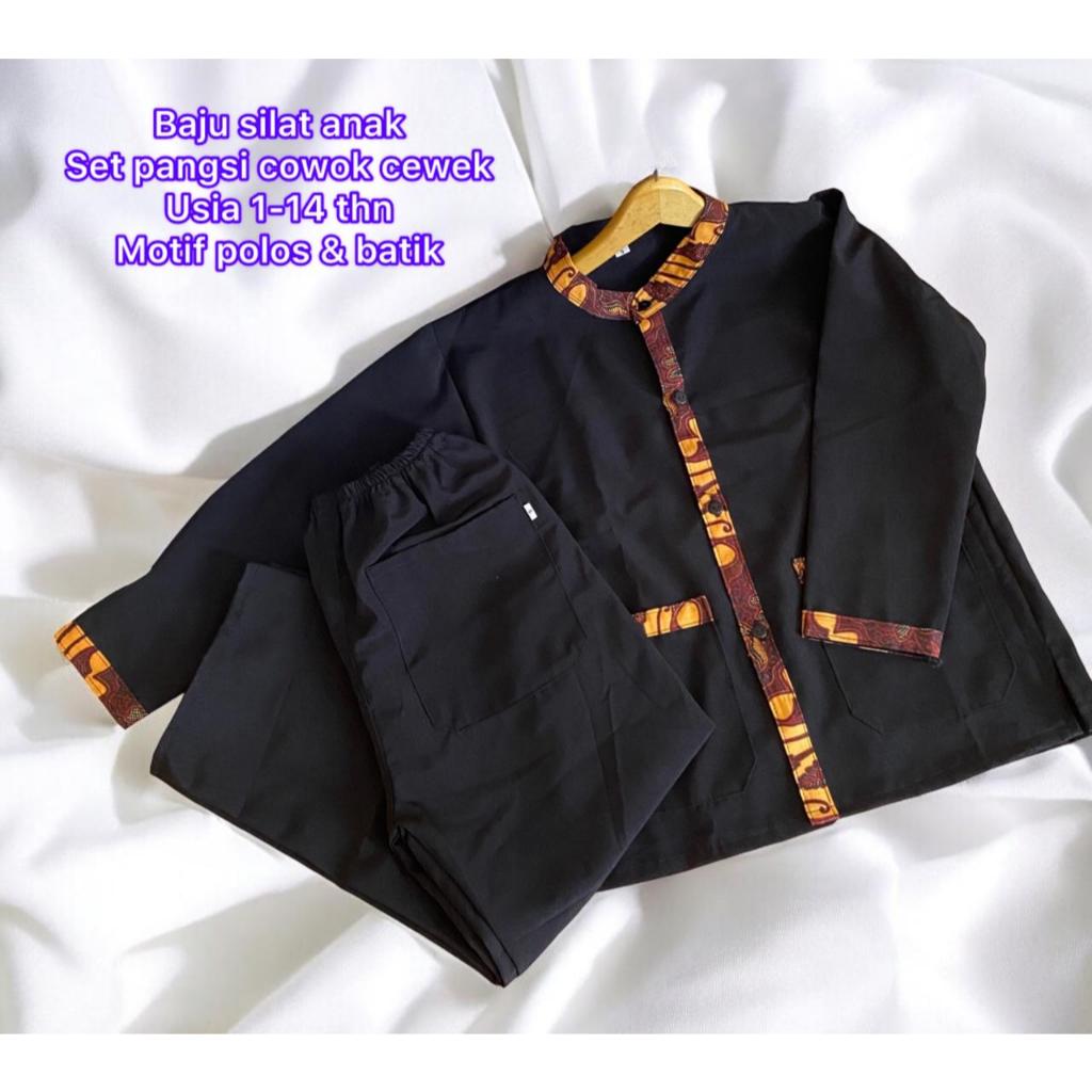 Pangsi Anak Laki-laki Perempuan Baju Pangsi Adat Sunda Seragam Baju Tradisional Khas Daerah Jawa Bet