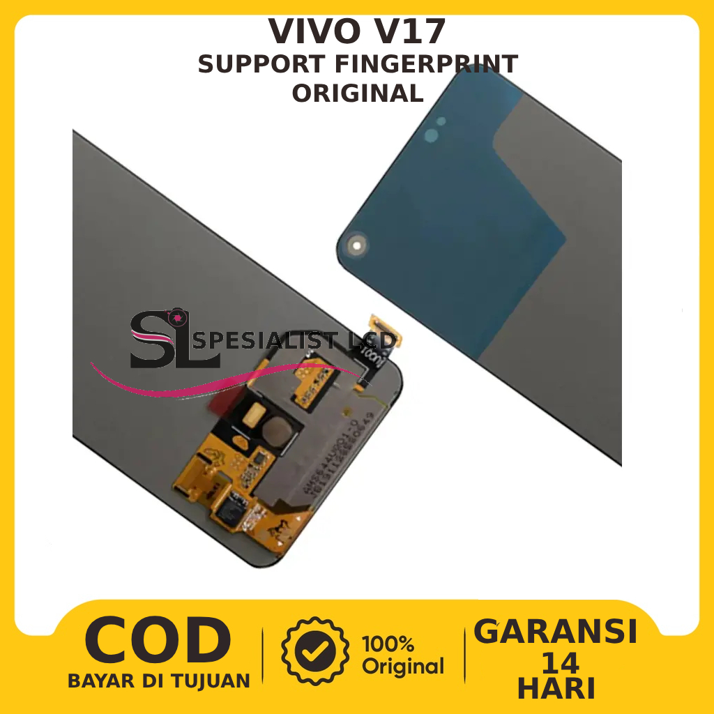 LCD TOUCHSCREEN VIVO V17 SUPPORT FINGERPRINT ORIGINAL FULLSET GARANSI