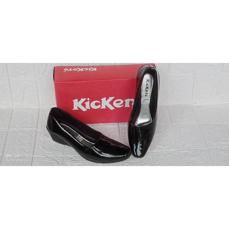 sepatu wanita pantofel hitam hells 3cm